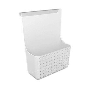 Over Door Kitchen Organizer Foil Parchment Wrap Storage Bin White